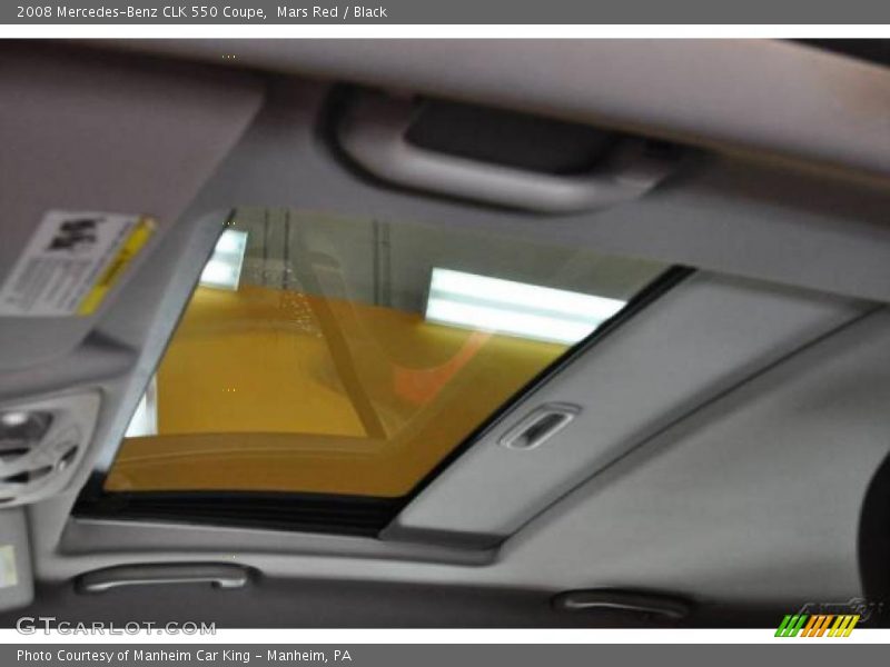 Mars Red / Black 2008 Mercedes-Benz CLK 550 Coupe