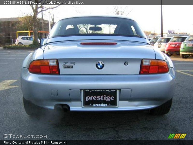 Arctic Silver Metallic / Black 1998 BMW Z3 2.8 Roadster