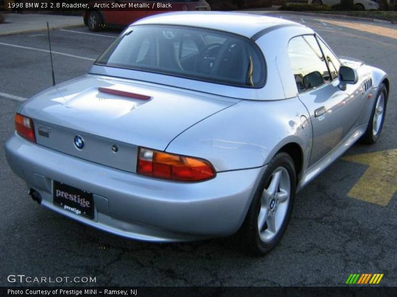 Arctic Silver Metallic / Black 1998 BMW Z3 2.8 Roadster