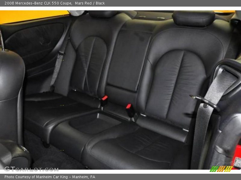 Mars Red / Black 2008 Mercedes-Benz CLK 550 Coupe