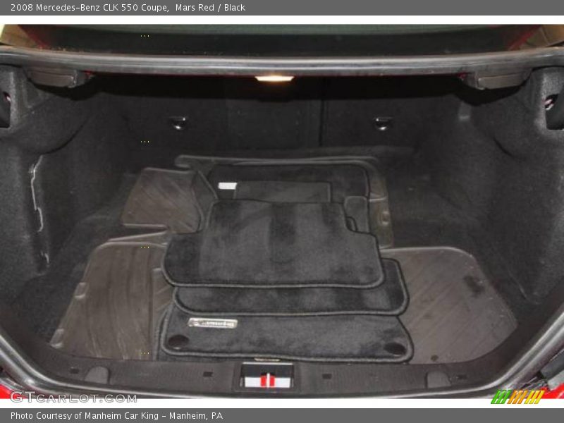 Mars Red / Black 2008 Mercedes-Benz CLK 550 Coupe
