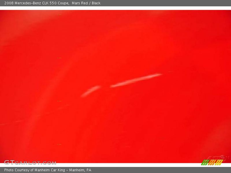 Mars Red / Black 2008 Mercedes-Benz CLK 550 Coupe