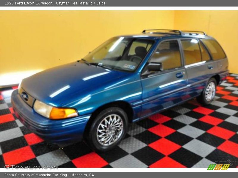 Cayman Teal Metallic / Beige 1995 Ford Escort LX Wagon