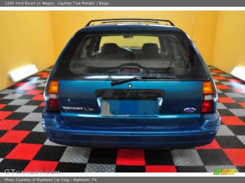 Cayman Teal Metallic / Beige 1995 Ford Escort LX Wagon