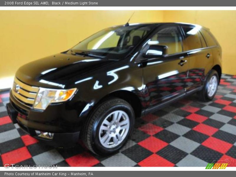 Black / Medium Light Stone 2008 Ford Edge SEL AWD