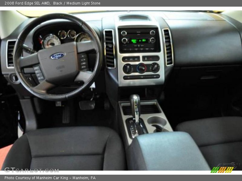 Black / Medium Light Stone 2008 Ford Edge SEL AWD