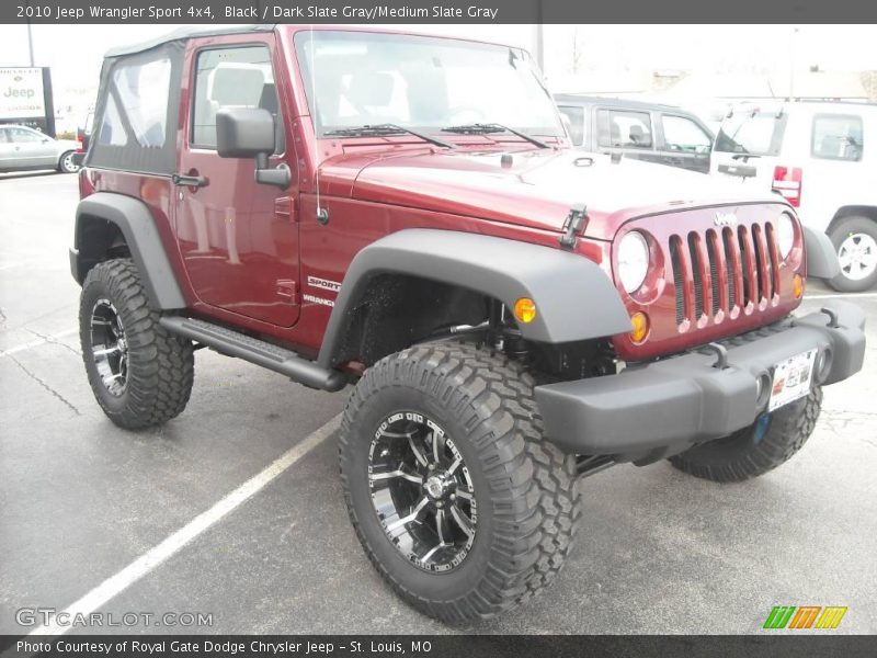 Black / Dark Slate Gray/Medium Slate Gray 2010 Jeep Wrangler Sport 4x4