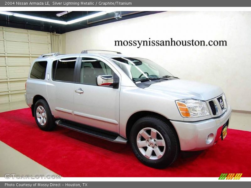 Silver Lightning Metallic / Graphite/Titanium 2004 Nissan Armada LE