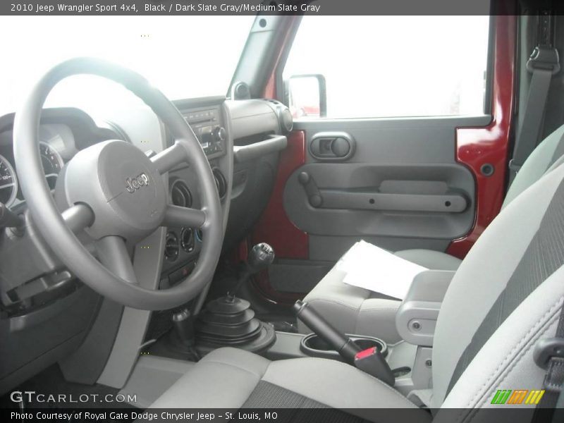 Black / Dark Slate Gray/Medium Slate Gray 2010 Jeep Wrangler Sport 4x4
