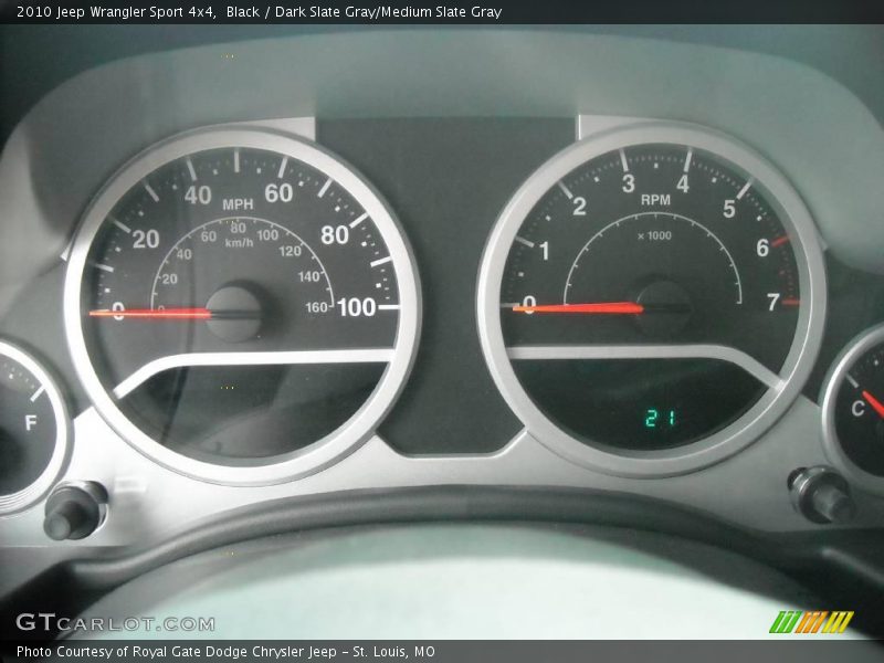 Black / Dark Slate Gray/Medium Slate Gray 2010 Jeep Wrangler Sport 4x4