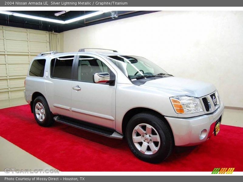 Silver Lightning Metallic / Graphite/Titanium 2004 Nissan Armada LE