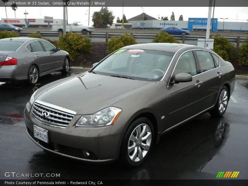 Umbria Gray Metallic / Wheat 2007 Infiniti M 35 Sedan