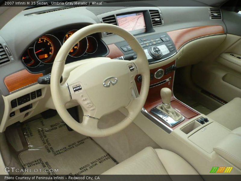 Umbria Gray Metallic / Wheat 2007 Infiniti M 35 Sedan