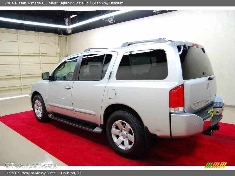 Silver Lightning Metallic / Graphite/Titanium 2004 Nissan Armada LE