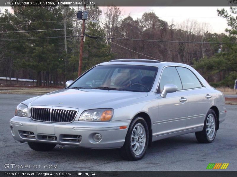 Titanium Silver / Black 2002 Hyundai XG350 Sedan