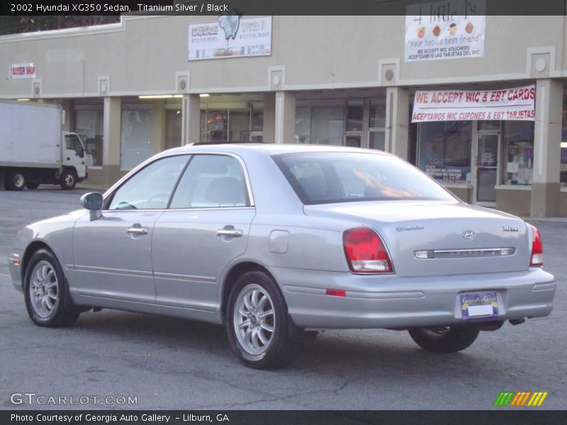 Titanium Silver / Black 2002 Hyundai XG350 Sedan