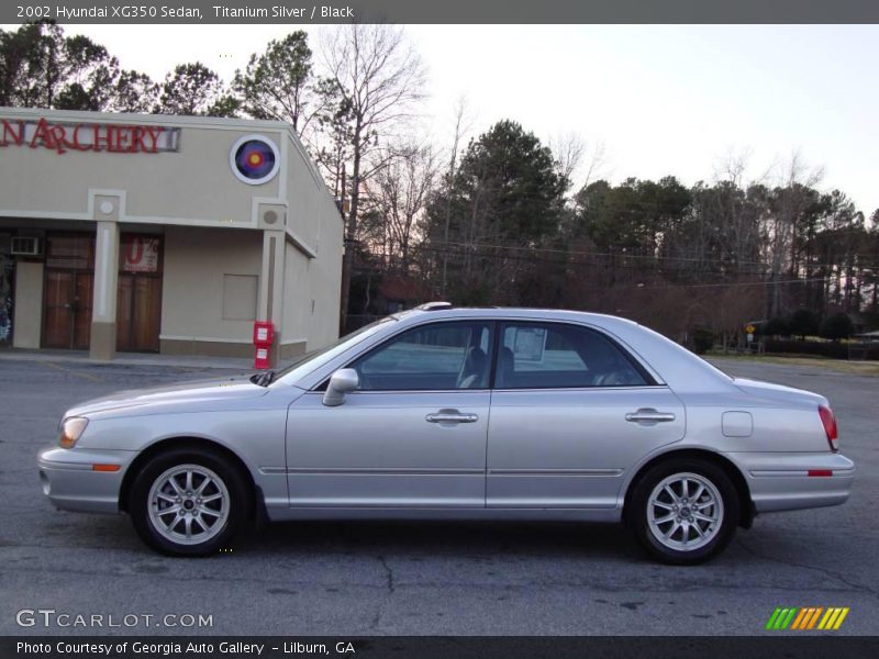 Titanium Silver / Black 2002 Hyundai XG350 Sedan