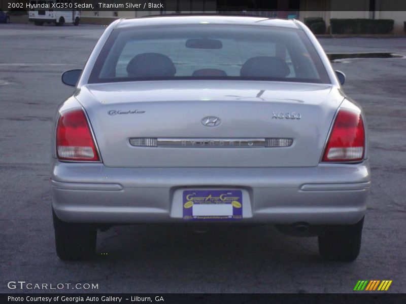 Titanium Silver / Black 2002 Hyundai XG350 Sedan