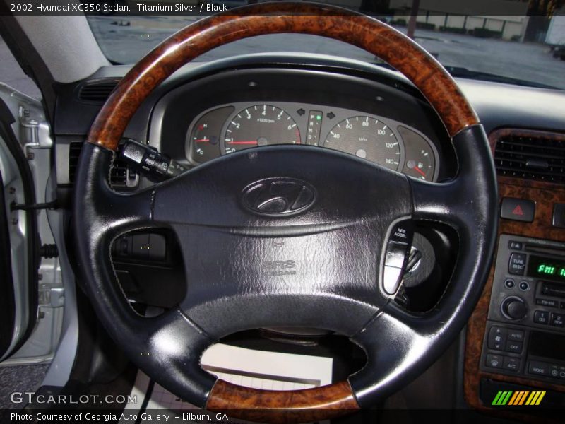 Titanium Silver / Black 2002 Hyundai XG350 Sedan