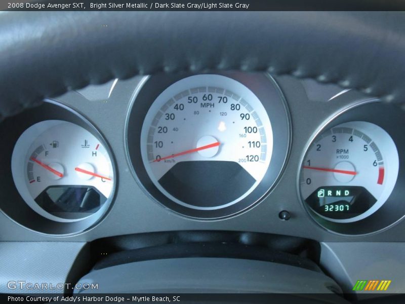 Bright Silver Metallic / Dark Slate Gray/Light Slate Gray 2008 Dodge Avenger SXT