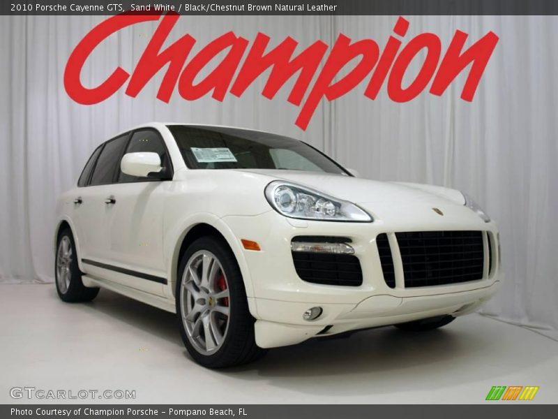 Sand White / Black/Chestnut Brown Natural Leather 2010 Porsche Cayenne GTS