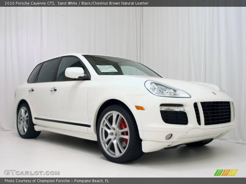 Sand White / Black/Chestnut Brown Natural Leather 2010 Porsche Cayenne GTS