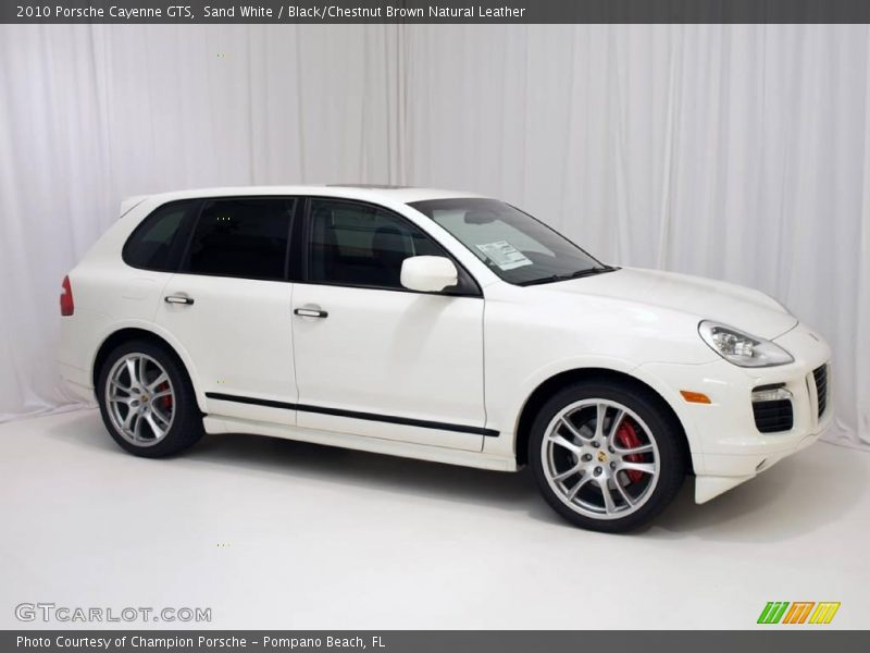 Sand White / Black/Chestnut Brown Natural Leather 2010 Porsche Cayenne GTS