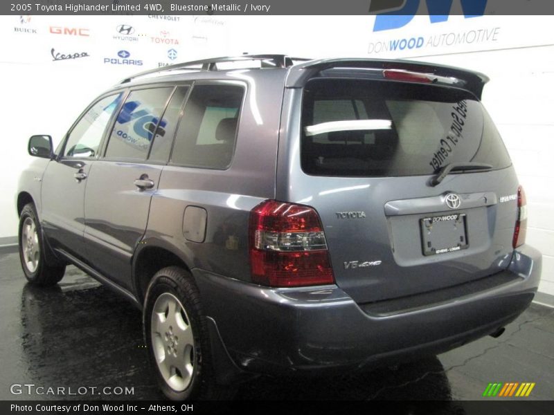 Bluestone Metallic / Ivory 2005 Toyota Highlander Limited 4WD