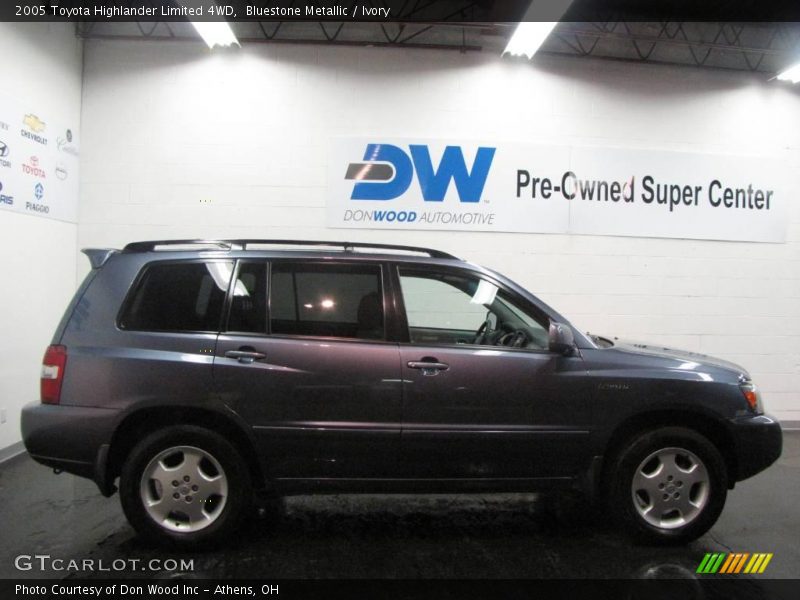 Bluestone Metallic / Ivory 2005 Toyota Highlander Limited 4WD