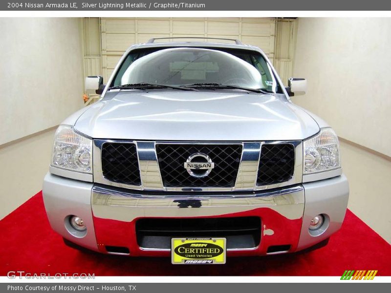 Silver Lightning Metallic / Graphite/Titanium 2004 Nissan Armada LE