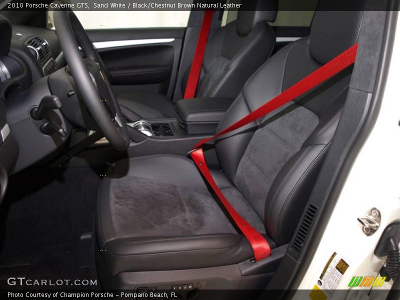 Sand White / Black/Chestnut Brown Natural Leather 2010 Porsche Cayenne GTS