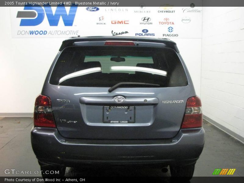 Bluestone Metallic / Ivory 2005 Toyota Highlander Limited 4WD