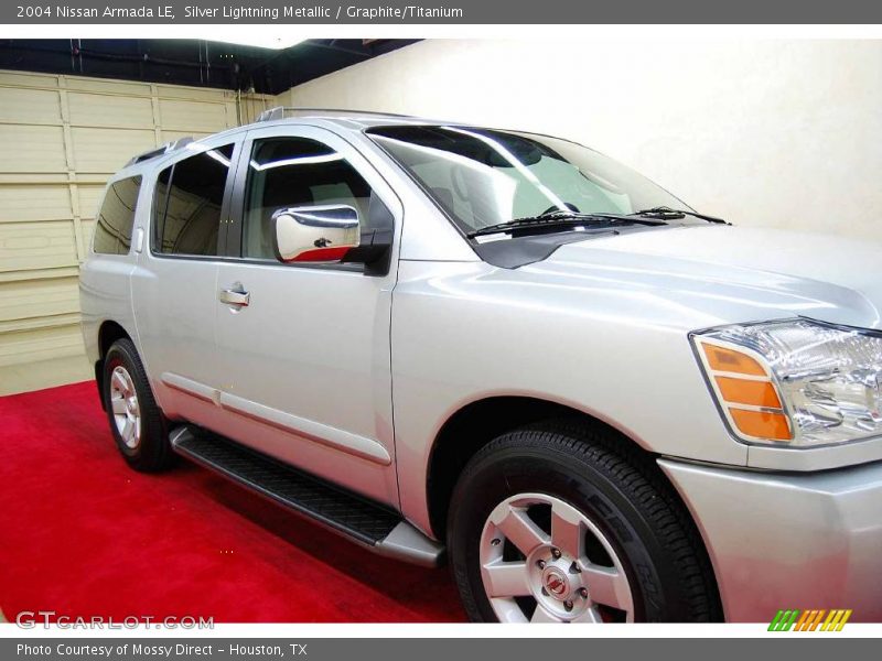 Silver Lightning Metallic / Graphite/Titanium 2004 Nissan Armada LE
