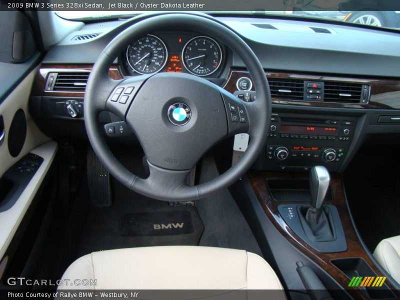 Jet Black / Oyster Dakota Leather 2009 BMW 3 Series 328xi Sedan