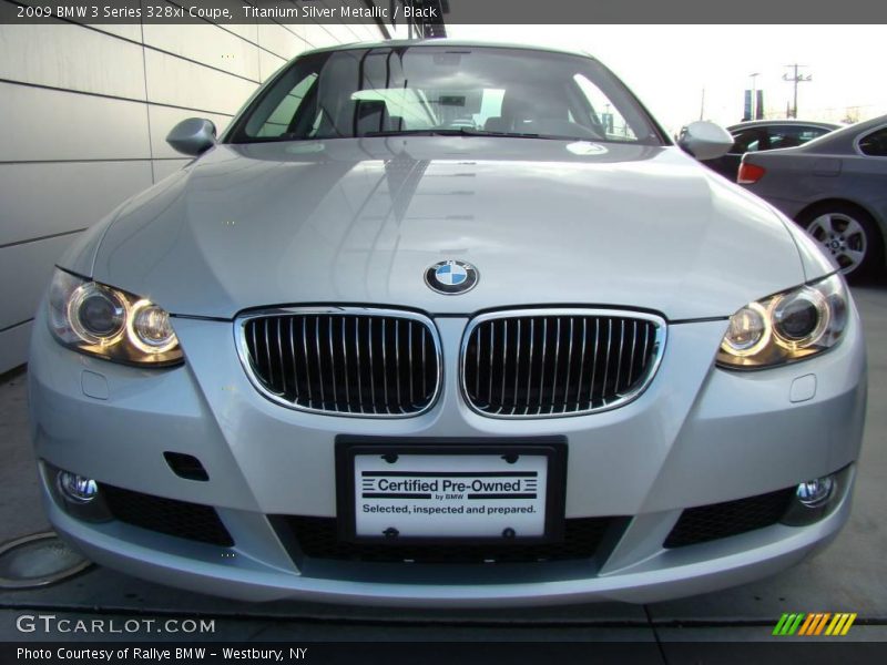 Titanium Silver Metallic / Black 2009 BMW 3 Series 328xi Coupe