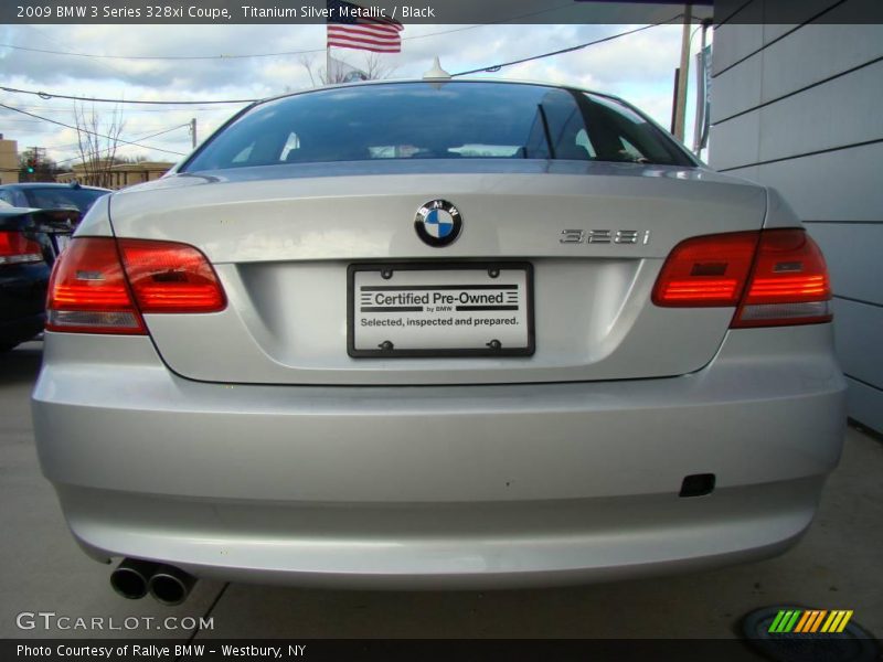 Titanium Silver Metallic / Black 2009 BMW 3 Series 328xi Coupe
