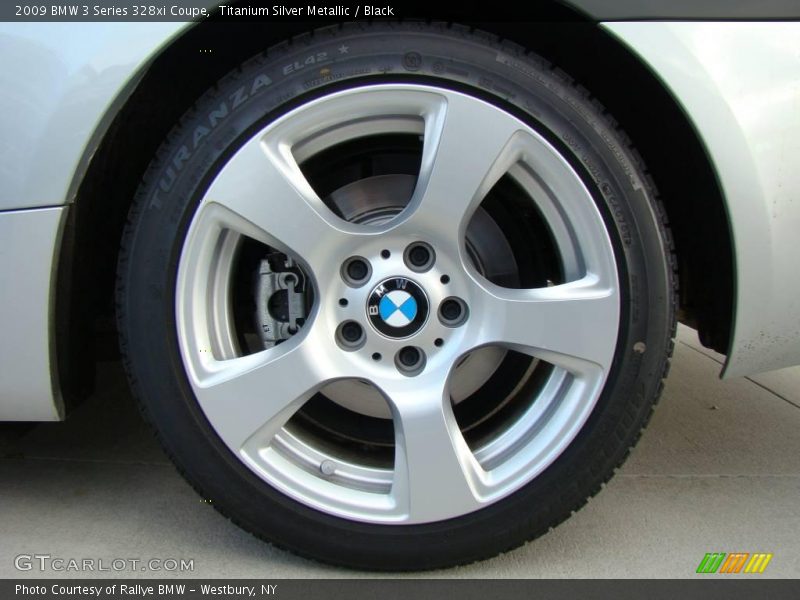 Titanium Silver Metallic / Black 2009 BMW 3 Series 328xi Coupe