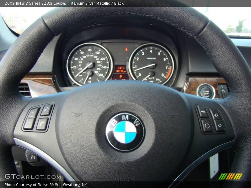 Titanium Silver Metallic / Black 2009 BMW 3 Series 328xi Coupe