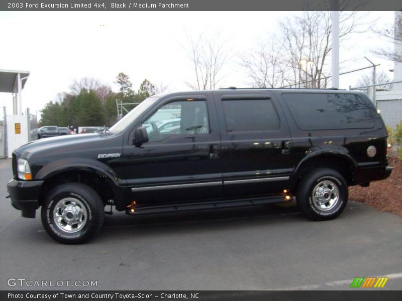 Black / Medium Parchment 2003 Ford Excursion Limited 4x4