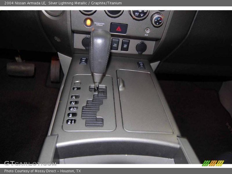 Silver Lightning Metallic / Graphite/Titanium 2004 Nissan Armada LE