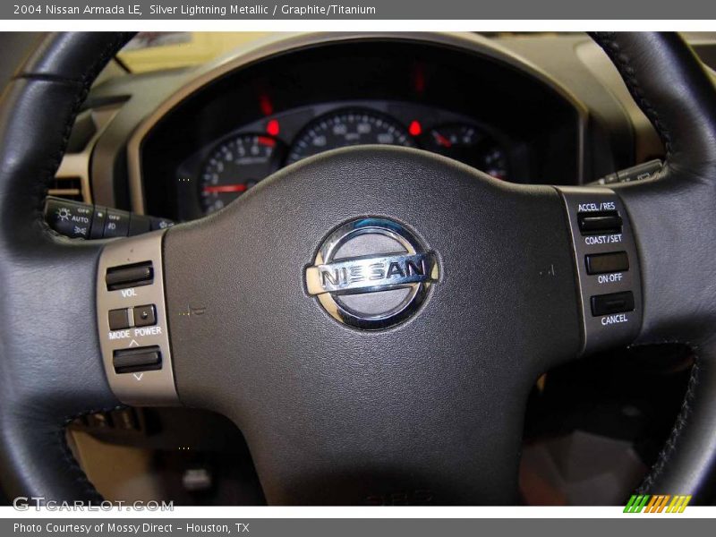 Silver Lightning Metallic / Graphite/Titanium 2004 Nissan Armada LE