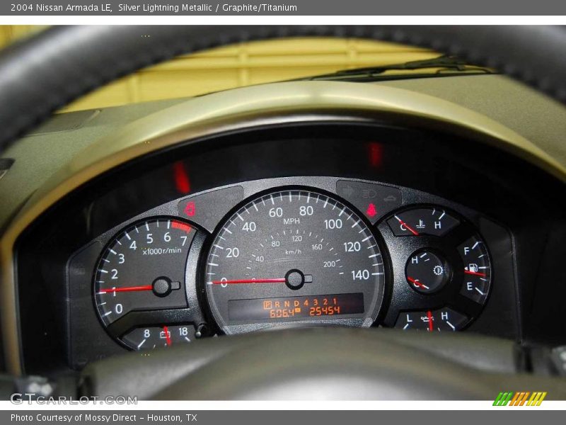 Silver Lightning Metallic / Graphite/Titanium 2004 Nissan Armada LE