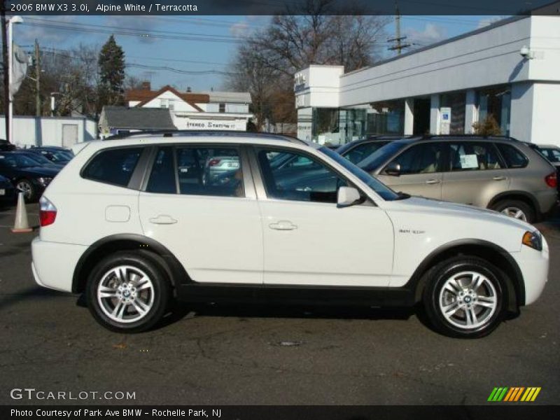 Alpine White / Terracotta 2006 BMW X3 3.0i