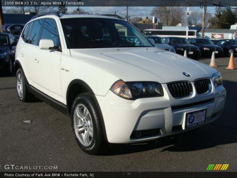 Alpine White / Terracotta 2006 BMW X3 3.0i