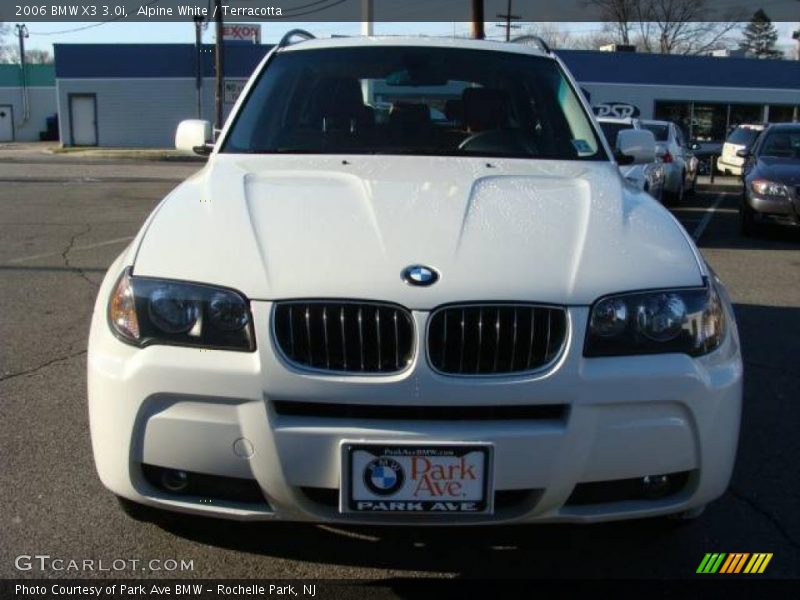 Alpine White / Terracotta 2006 BMW X3 3.0i