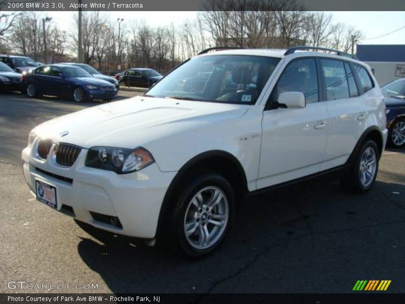 Alpine White / Terracotta 2006 BMW X3 3.0i