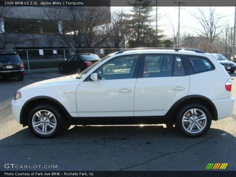 Alpine White / Terracotta 2006 BMW X3 3.0i