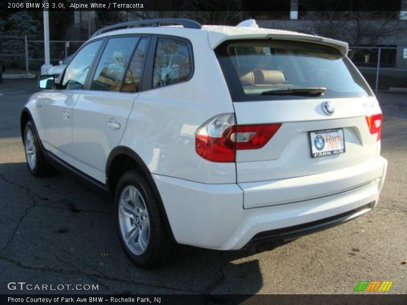 Alpine White / Terracotta 2006 BMW X3 3.0i