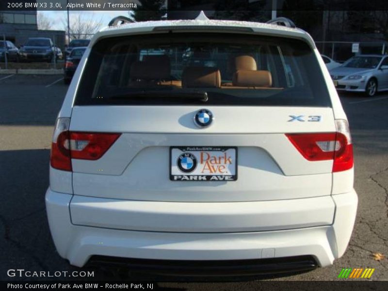 Alpine White / Terracotta 2006 BMW X3 3.0i