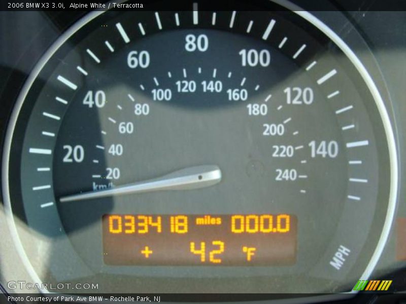 Alpine White / Terracotta 2006 BMW X3 3.0i